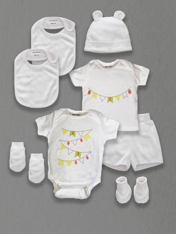 My Milestones - New Born Baby Clothing Gift Set 0-6 Months-White