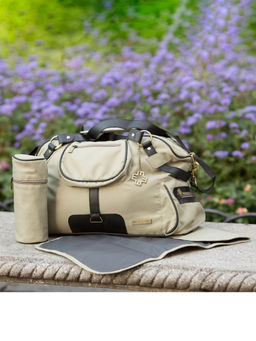 My Milestones - Studio Multi Purpose Baby Diaper Bag with Changing Mat Bottle Holder