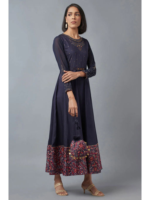 W Wishful Blue Embellished Maxi Dress Wallie Baby Blue Rhinestone  Embellished Mesh Backless Gown