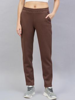 98 Degree North - Women Regular Fit Fleece Track Pants - Brown
