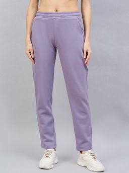 98 Degree North - Women Regular Fit Fleece Track Pants - Purple