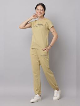 Slumber Jill - Olive Slumber Jill Comfort Essential Rustic T-Shirt with Joggers (Set of 2)