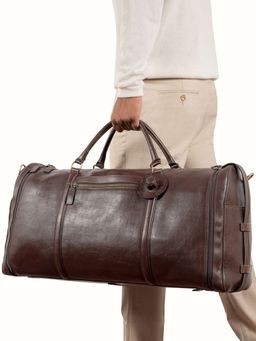 Hidesign - Pisco 03 Genuine Leather Men Duffle Bag - Brown