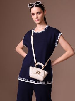 Kazo - Off White Zibi Mini Sling Bag (XS)