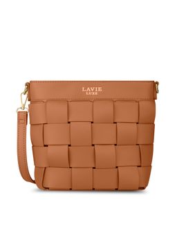 Lavie Luxe - Women's Bot Elle Top zip Sling Bag-Tan (M)