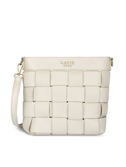 Lavie Luxe - Women's Bot Elle Top zip Sling Bag-Off White (M)