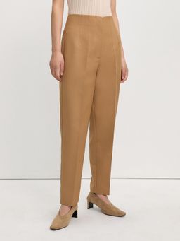 Pomelo - High Waist Tailored Trouser - Beige