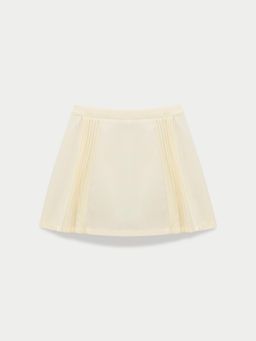 Pomelo - Pleated Mini Skirt - Yellow