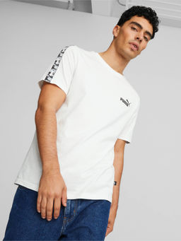 Puma - Ess Tape Camo Mens White T-Shirt