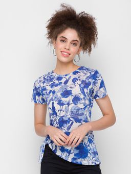 Globus - Printed Off White Top