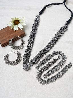Teejh - Irasha Silver Oxidised Jewellery Gift Set