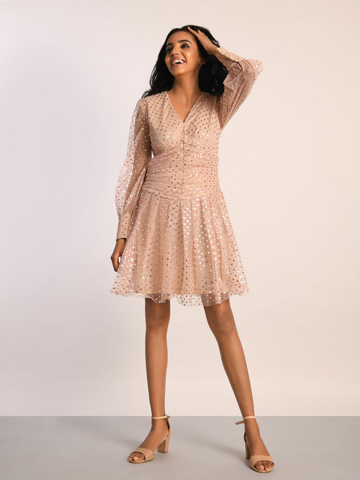 rose gold polka dot dress A Line 3D Floral Short Red Black Yellow Prom Dresses, Short 3D Floral