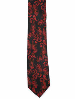 Calvadoss - Black Premium Paisley Broad Tie