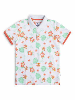 Beverly Hills Polo Club - Knit: Royal Hibiscus Aop Polo