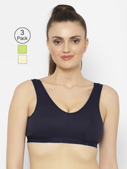 Floret - Wirefree Non-padded Sporty Bra - Multi-Color