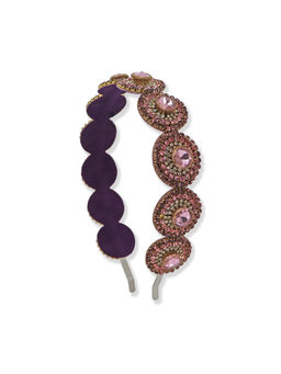 Label Pooja Rohra - Pink Amber Round Headband