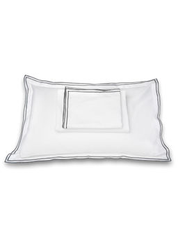 Veda Homes - Waves White Bedsheet (Set of 5)