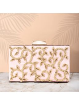 Peora - Clutch Womens Purse Bridal Bag for Detachable Strap Evening Sling Bag - Pink-C66Pk