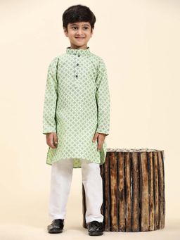 Pro Ethic Style Developer - Green Boys Kids Kurta Pajama Set