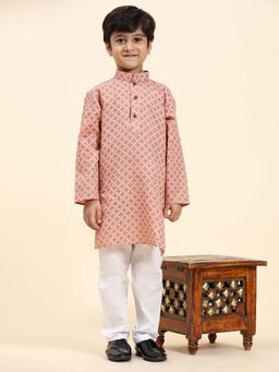 Pro Ethic Style Developer - Pink Boys Kids Kurta Pajama Set