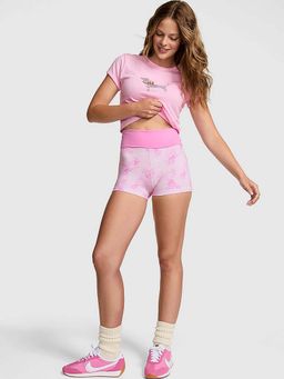 Victoria's Secret - PINK x LoveShackFancy Cotton Foldover Micro Shorts