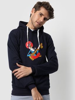 Campus Sutra - Men Printed Stylish Hooded Sweatshirts