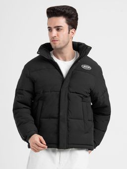 Red Tape - Black Padded Jacket for Men Full-Sleeve Light Weight Winter Protection