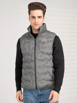 Red Tape - Mens Stone Olive Sleeveless Jacket Winter Heatseal Jackets for Men