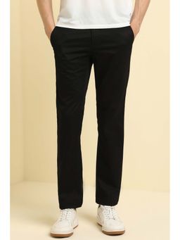 Allen Solly - Men Black Regular Fit Casual Trouser