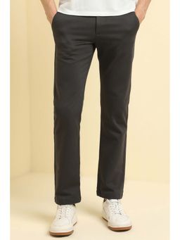 Allen Solly - Men Grey Regular Fit Casual Trouser