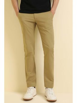 Allen Solly - Men Khaki Slim Fit Casual Trouser