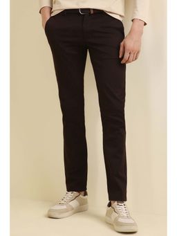 Allen Solly - Men Brown Super Slim Fit Casual Trouser