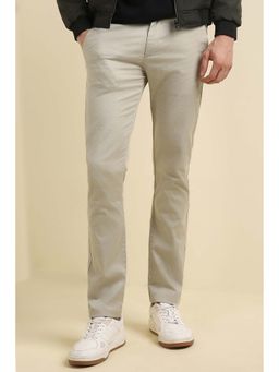Allen Solly - Men Beige Super Slim Fit Casual Trouser