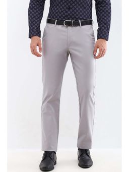 Allen Solly - Men Grey Slim Fit Formal Trouser