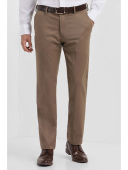 Allen Solly - Men Brown Slim Fit Formal Trouser