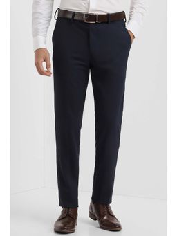 Allen Solly - Men Navy Blue Slim Fit Formal Trouser