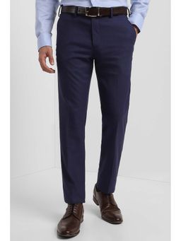 Allen Solly - Men Navy Blue Slim Fit Formal Trouser