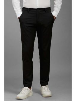 Louis Philippe - Men Black Slim Fit Casual Trouser
