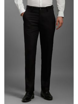 Louis Philippe - Men Black Slim Fit Formal Trouser