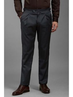 Louis Philippe - Men Grey Slim Fit Formal Trouser