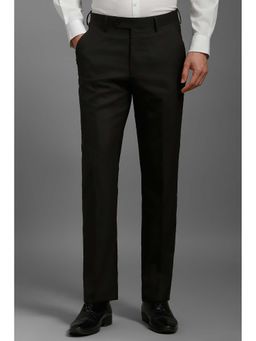 Louis Philippe - Men Black Slim Fit Formal Trouser
