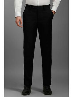 Louis Philippe - Men Black Slim Fit Formal Trouser