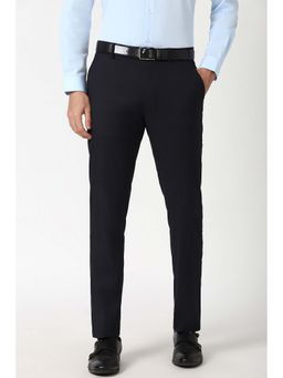 Peter England - Men Black Slim Fit Formal Trouser