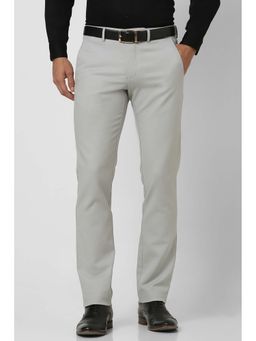 Van Heusen - Men Grey Slim Fit Formal Trouser