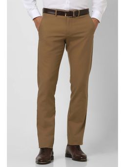 Van Heusen - Men Brown Slim Fit Formal Trouser