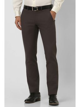 Van Heusen - Men Brown Slim Fit Formal Trouser