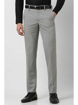Van Heusen - Men Grey Slim Fit Formal Trouser