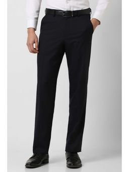 Van Heusen - Men Black Regular Fit Formal Trouser