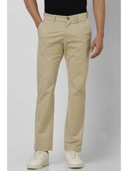 Van Heusen - Men Beige Regular Fit Casual Trouser