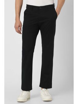 Van Heusen - Men Black Regular Fit Casual Trouser